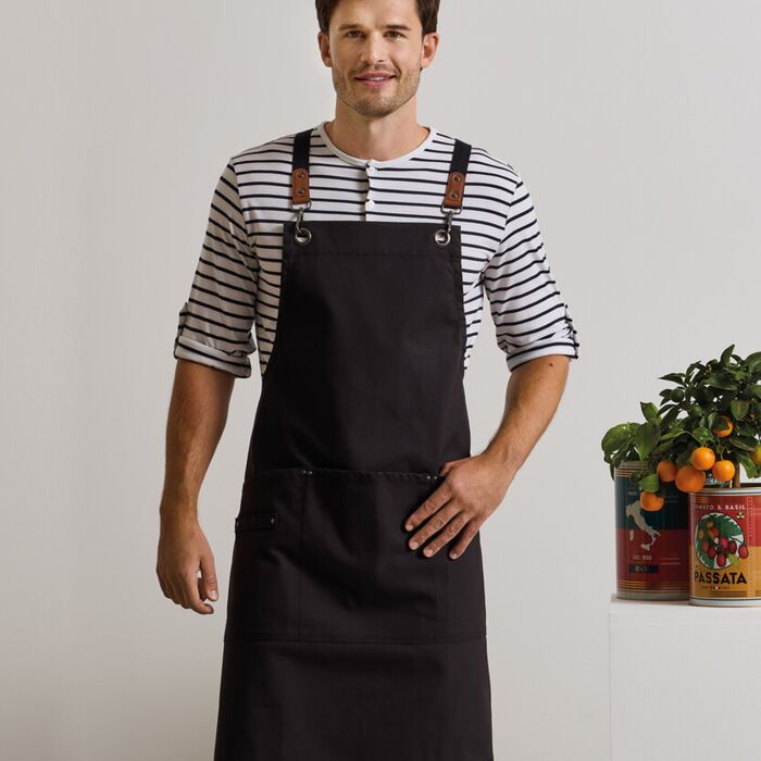 Clip ‘n’ Clasp cross-back bib apron Thumbnail