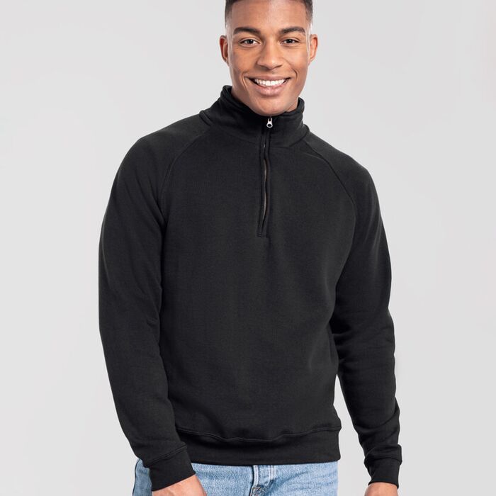 Iconic premium zip-neck sweat Thumbnail