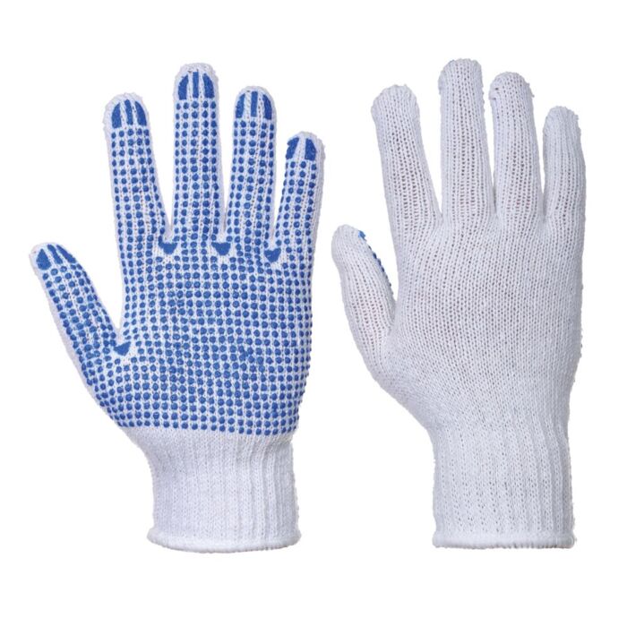 Portwest Classic Polka Dot Glove White/Blue Thumbnail