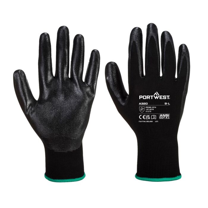 Portwest Dexti-Grip Glove Black Thumbnail