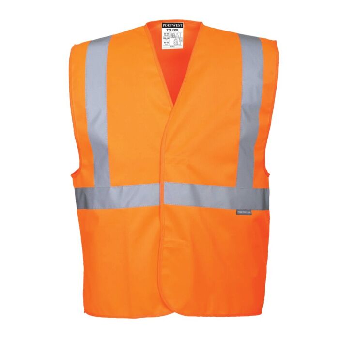 Portwest Hi-Vis 1 Band Vest Orange Thumbnail