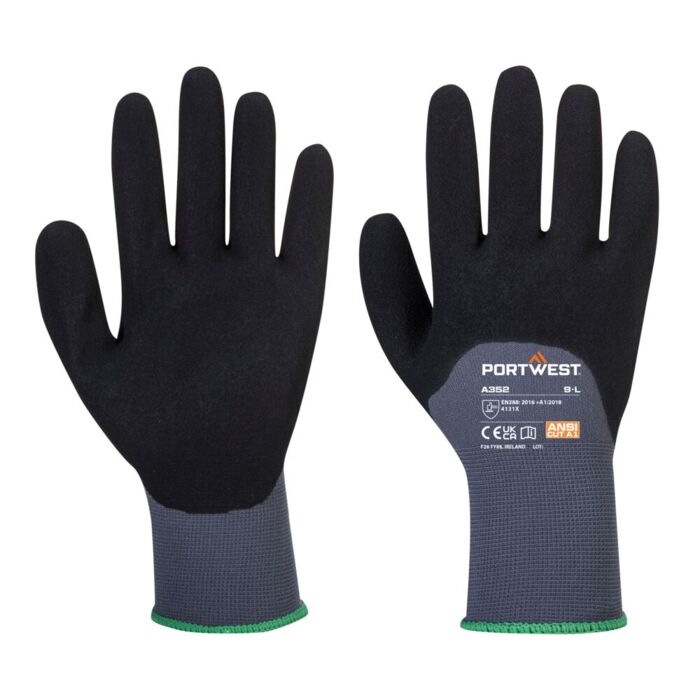 Portwest Dermiflex Ultra Glove Grey/Black Thumbnail