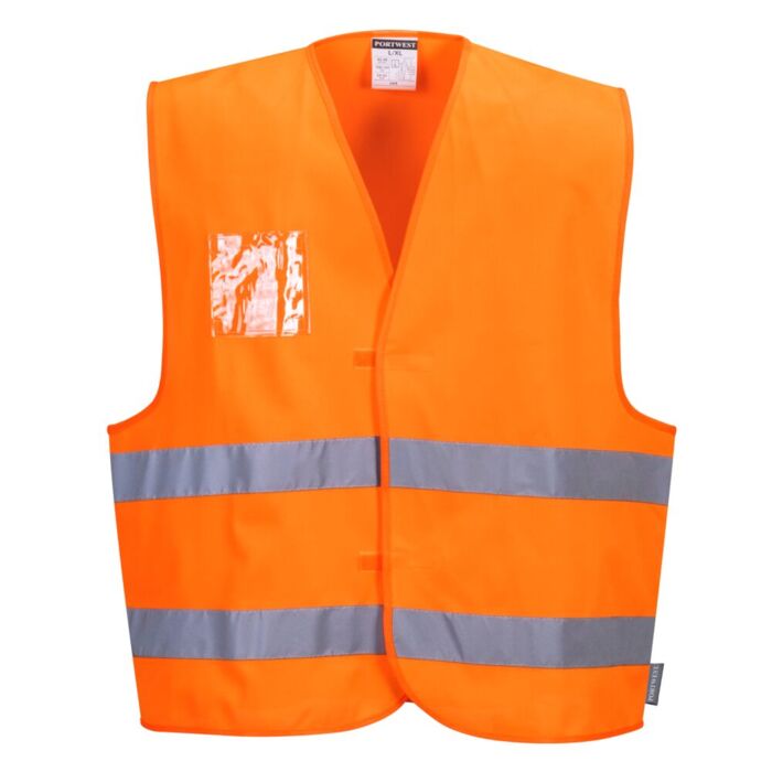 Portwest Hi-Vis 2-Band Vest ID Orange Thumbnail