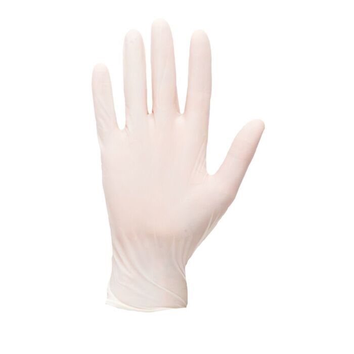 Portwest Latex Gloves Powdered (Pk100) White Thumbnail