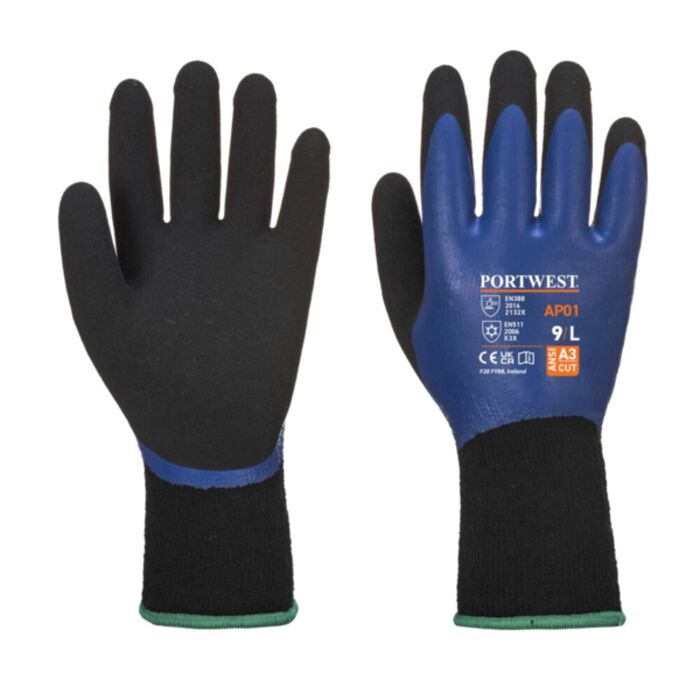 Portwest Thermo Pro Glove Blue/Black Thumbnail