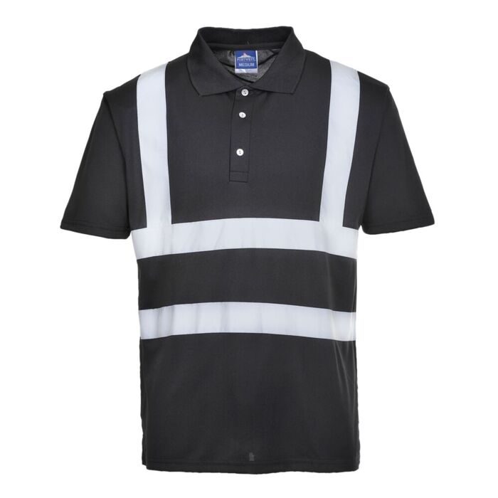 Portwest Iona Polo Shirt Black Thumbnail