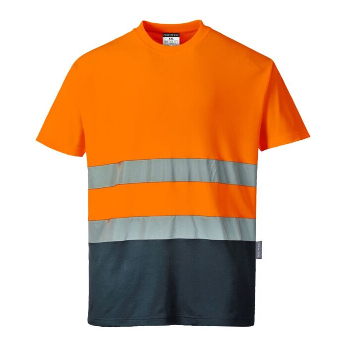 Portwest 2-Tone Cotton Comfort T-Shirt Orange Thumbnail
