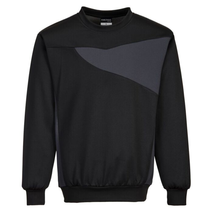 Portwest PW2 Sweatshirt Black/Zoom Grey Thumbnail