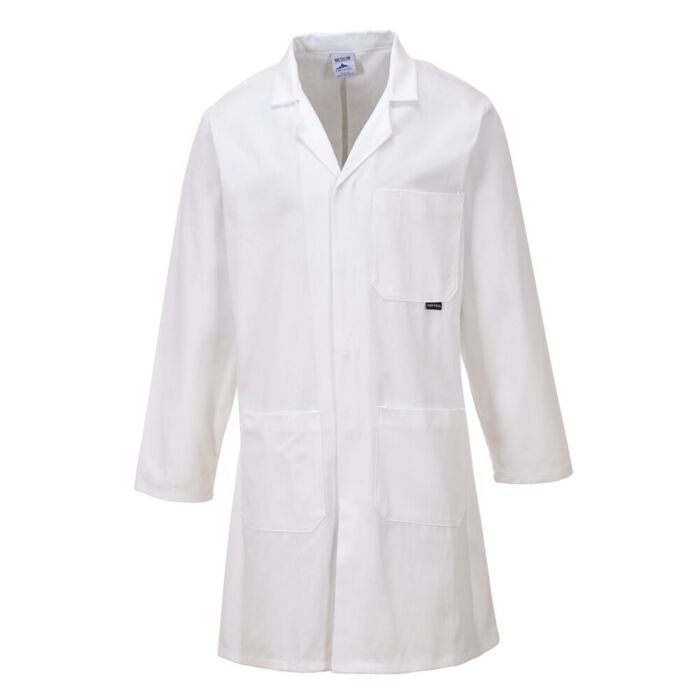 Portwest Cotton Coat White Thumbnail