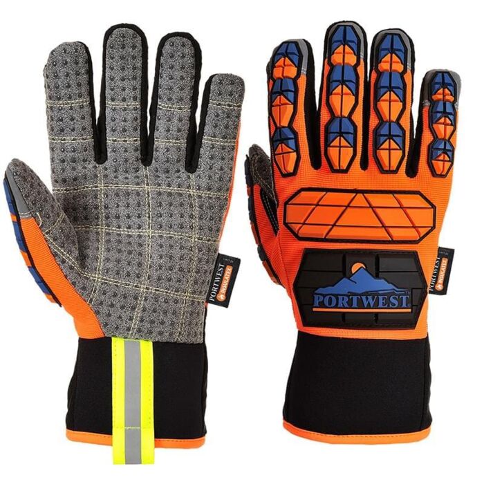 Portwest Aqua-Seal Glove Orange/Blue Thumbnail