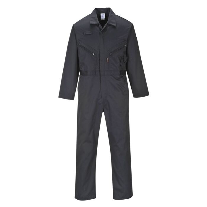 Portwest Zip Boilersuit Black Thumbnail