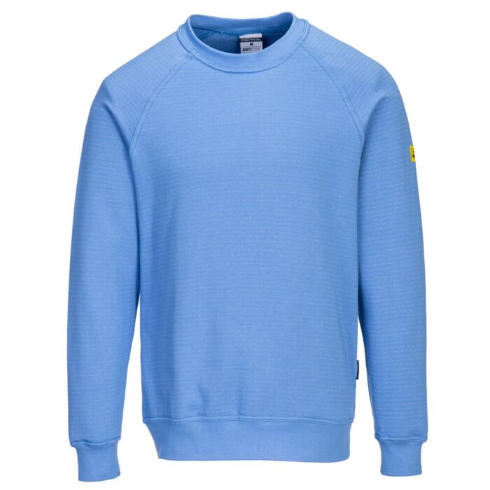 Portwest Anti-Static ESD Sweatshirt Hamilton Blue Thumbnail