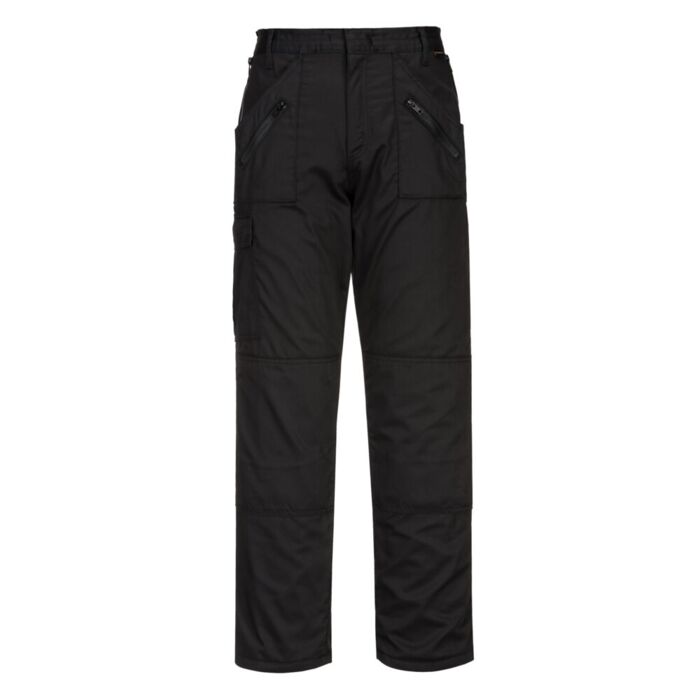 Portwest Lined Action Trousers Black Thumbnail