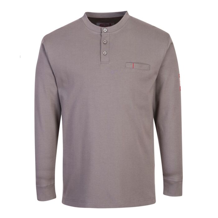 Portwest FR Anti-Static Henley Grey Thumbnail