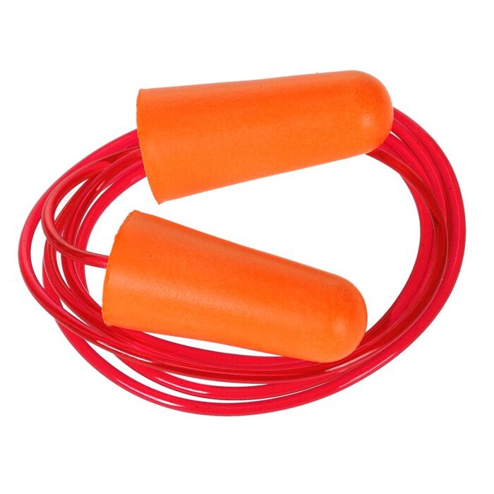 Portwest Corded PU Foam Ear Plug (200) Orange Thumbnail