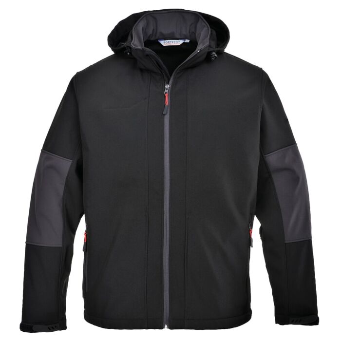 Portwest Softshell with Hood Black Thumbnail