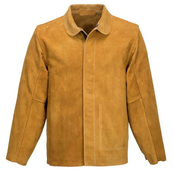 Portwest Leather Welding Jacket Tan Thumbnail