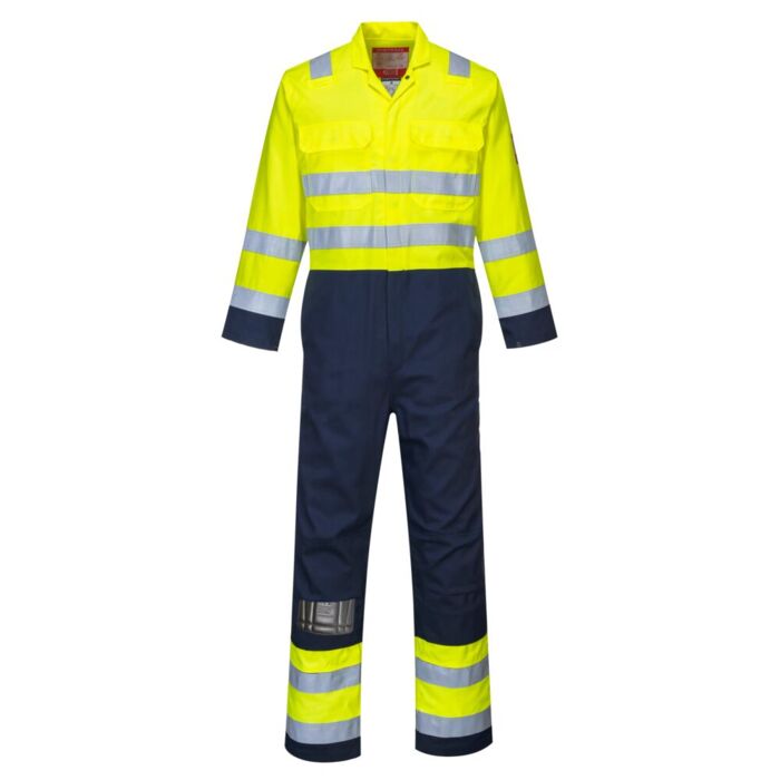 Portwest BizFlame Pro Hi-Vis Coverall Yellow Thumbnail