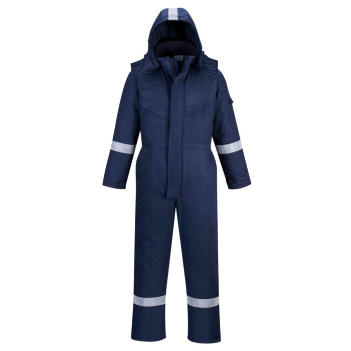 Portwest Flame ResistantWinter Coverall Navy Thumbnail