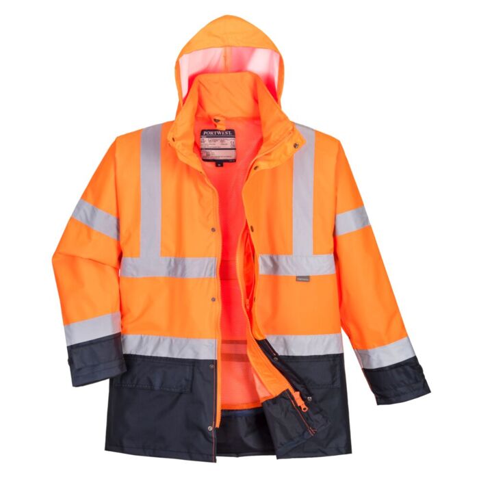 Portwest 5in1 Hi-Vis Executive Jacket Orange Thumbnail