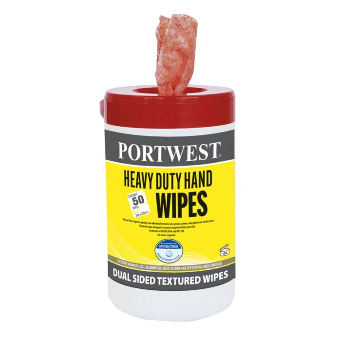Portwest Heavy Duty Hand Wipes (80 Wipes) Thumbnail