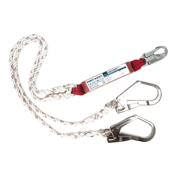 Portwest Double 1.8m Lanyard With Shock Absorber Thumbnail