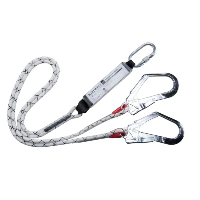 Portwest Double Kernmantle 1.8m Lanyard With Shock Absorber Thumbnail