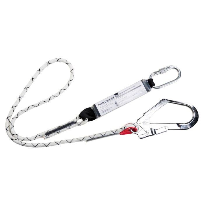Portwest Single Kernmantle 1.8m Lanyard With Shock Absorber Thumbnail