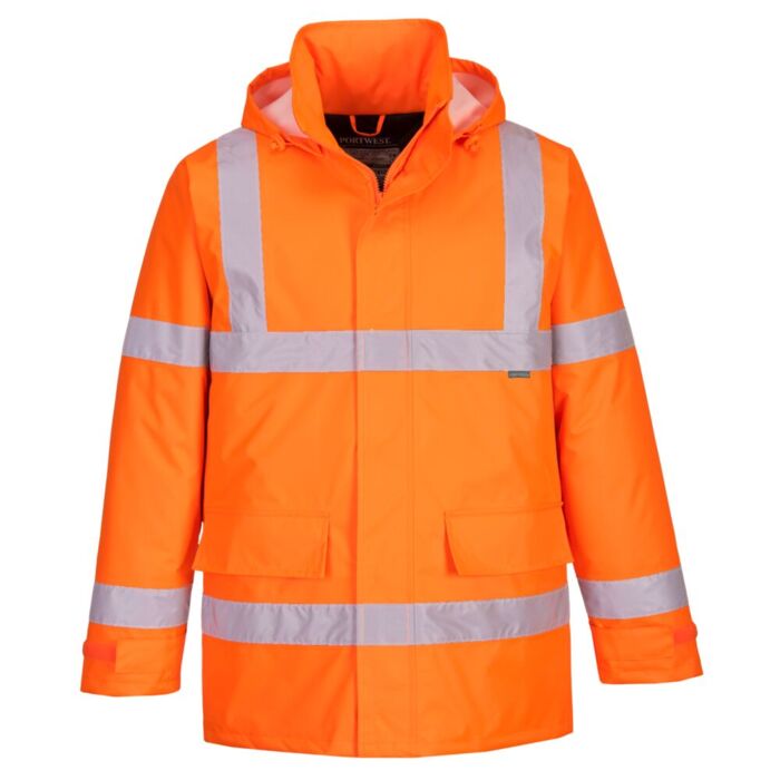 Portwest Eco Hi-Vis Winter Jacket Orange Thumbnail
