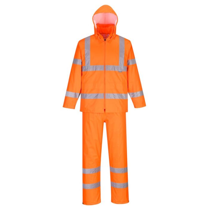 Portwest Hi-Vis Packaway Rainsuit Orange Thumbnail