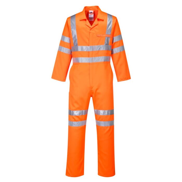 Portwest Hi-Vis Polycotton Coverall RIS Orange Thumbnail