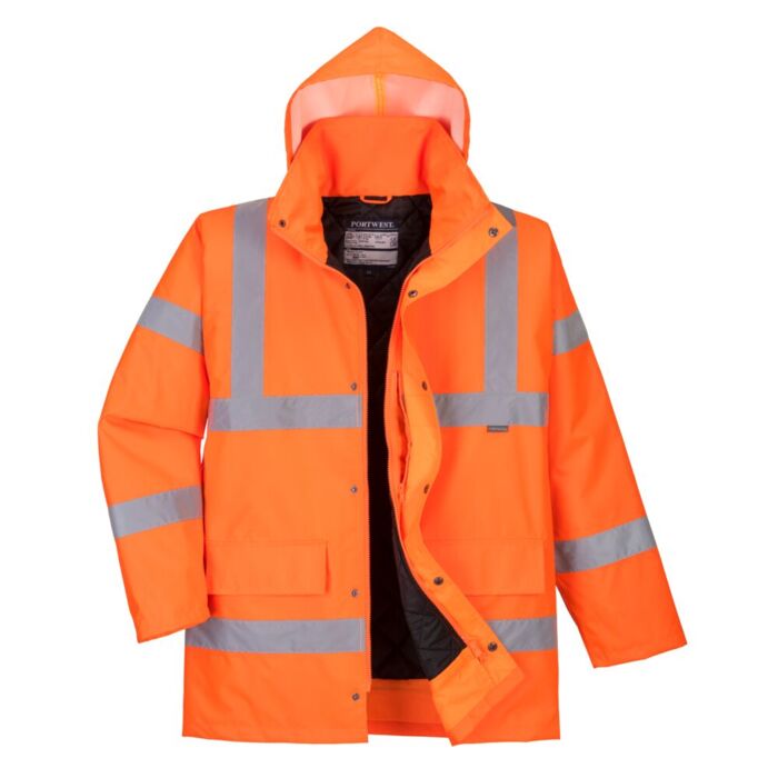 Portwest Hi-Vis Traffic Jacket RIS Orange Thumbnail