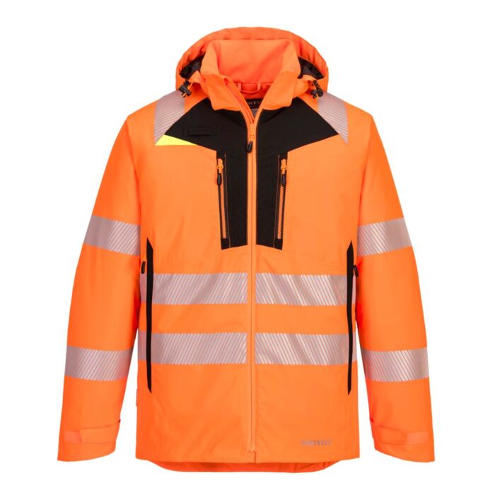 Portwest DX4 Hi-Vis Winter Jacket Orange/Black Thumbnail