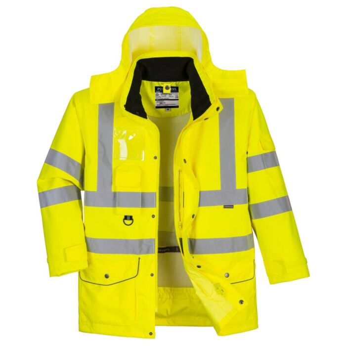 Portwest Hi-Vis 7-in-1 Jacket Yellow Thumbnail