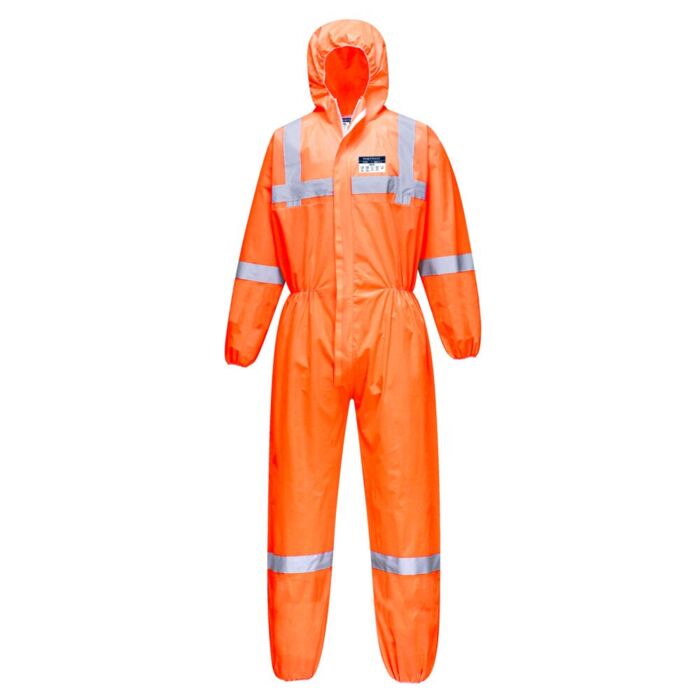 Portwest Hi-Vis SMS Coverall  (50pc) Orange Thumbnail