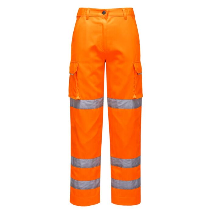 Portwest Ladies Hi-Vis Trousers Orange Thumbnail