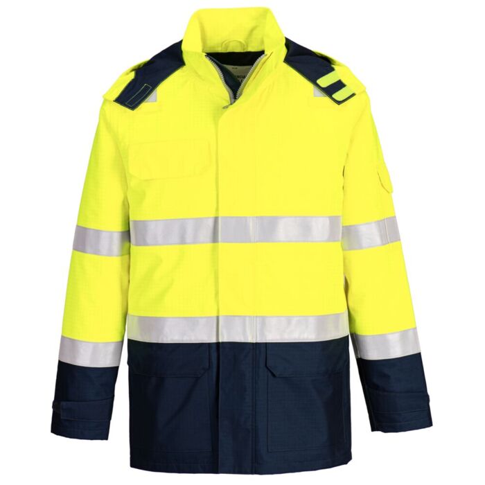 Portwest Bizflame Rain+ Hi-Vis Light Arc Jacket  Thumbnail
