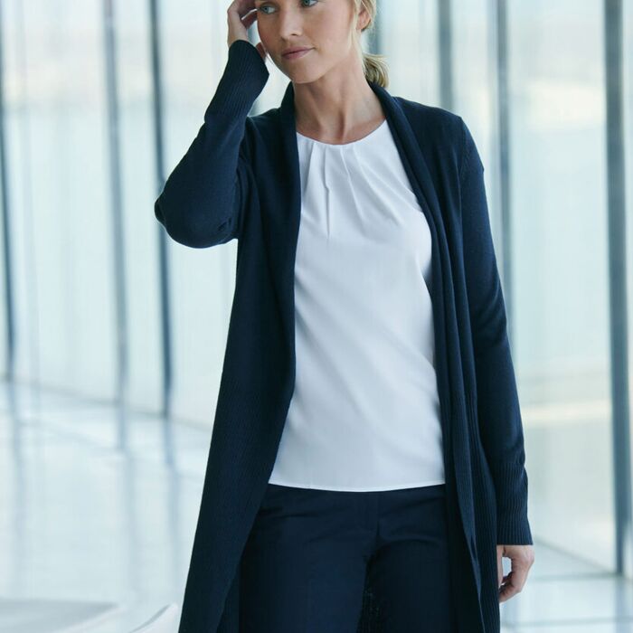 Women's longline open cardigan Thumbnail